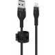 Кабель Belkin BRAIDED SILICONE USB-A - Lightning 1 м Black (CAA010bt1MBK)