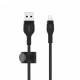 Кабель Belkin BRAIDED SILICONE USB-A - Lightning 1 м Black (CAA010bt1MBK)