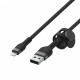 Кабель Belkin BRAIDED SILICONE USB-A - Lightning 1 м Black (CAA010bt1MBK)