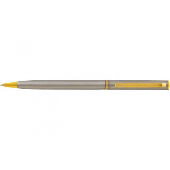 Ballpoint pen Cabinet Canoe blue ink Silver-gold (O15964-68)