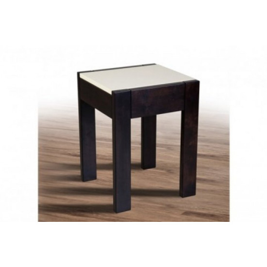 Wooden stool Mix Furniture Glider dark wenge/cream