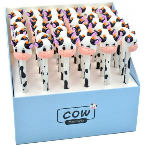 Set of gel pens Bookopt Cow 0.5 mm 4 pcs (BP5004)