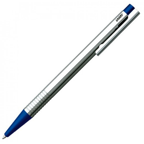 Ball handle Lamy Logo M chrome/blue 1.0 mm