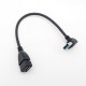 Adapter cable angled XLY USB 3.0 AF / AM, 22 cm (1UP902)