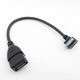 Adapter cable angled XLY USB 3.0 AF / AM, 22 cm (1UP902)