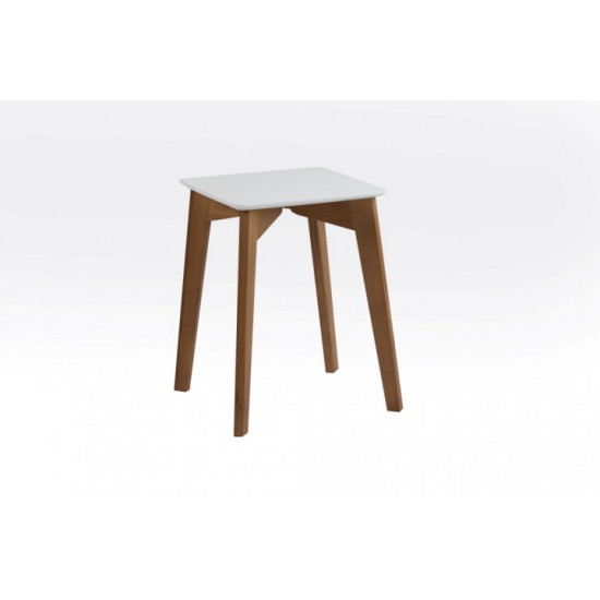 Wooden kitchen stool Single 330*330*450 Walnut+white Mix Mebli