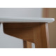 Wooden kitchen stool Single 330*330*450 Walnut+white Mix Mebli