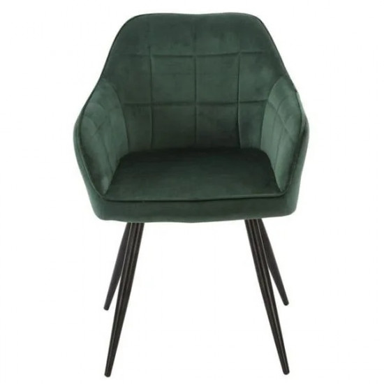 Chair for M-62 /835*700*450 black metal/fabric corduroy emerald Wind Furniture