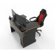 Gaming table Zeus TRON black-orange