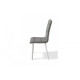 Chair on metal legs with soft back Mix Furniture Trinity white/gray