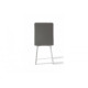 Chair on metal legs with soft back Mix Furniture Trinity white/gray