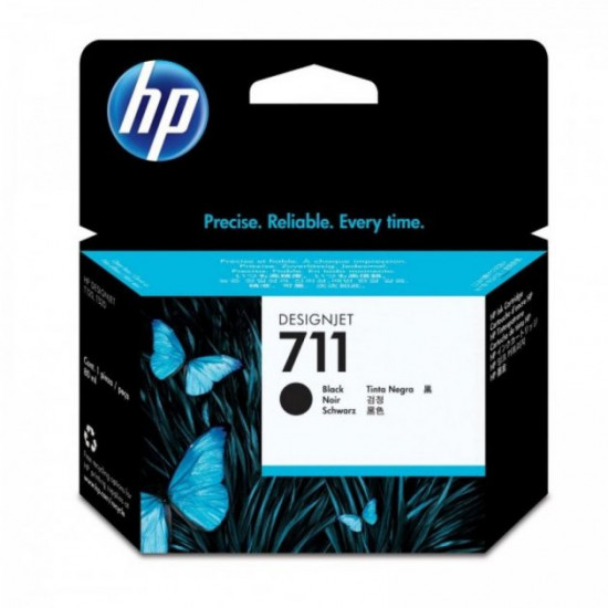 Cartridge HP DJ No.711 DesignJet 120/520 Black 80ml (CZ133A). 43732