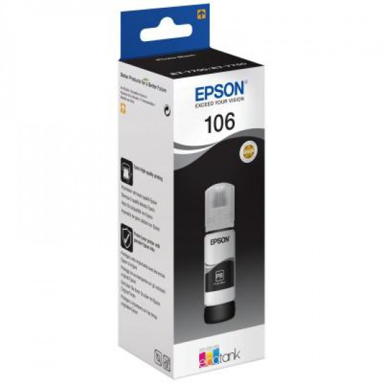 Контейнер із чорнилом EPSON 106 black (C13T00R140). 43838