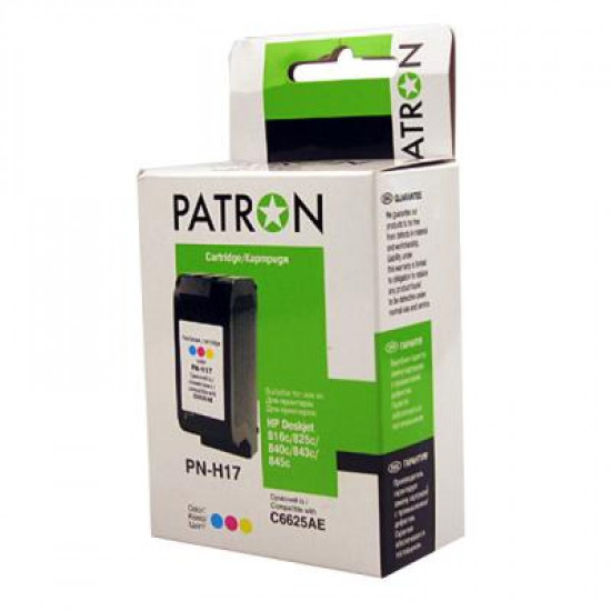  Картридж Patron HP №17 COLOUR /C6625AE (PN-H17). 56501