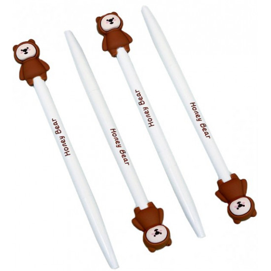 Set of gel pens Bookopt Honey Bear 0.5 mm 4 pcs (BP5006)