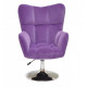 Chair Oliver CH-BASE Velvet Onder Mebli Purple B-1013