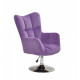 Chair Oliver CH-BASE Velvet Onder Mebli Purple B-1013