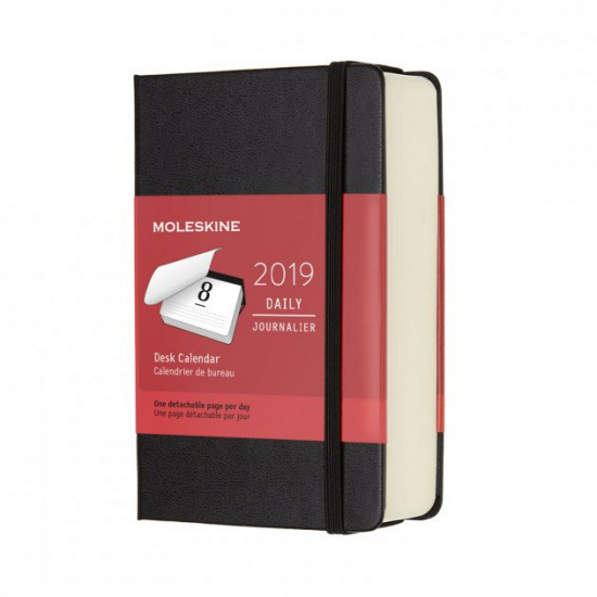 Shchodennik Moleskine 2019 Desktop Kishenkovy / Black (8058341715819)