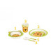 Children's tableware set antibacterial bamboo