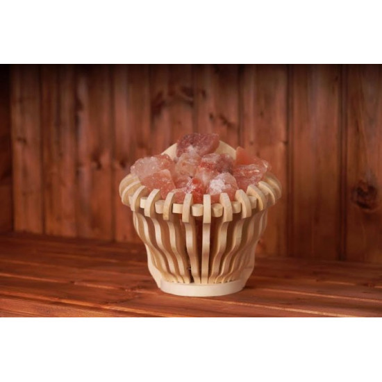 Himalayan salt for baths and saunas Yaro “Straight Basket”