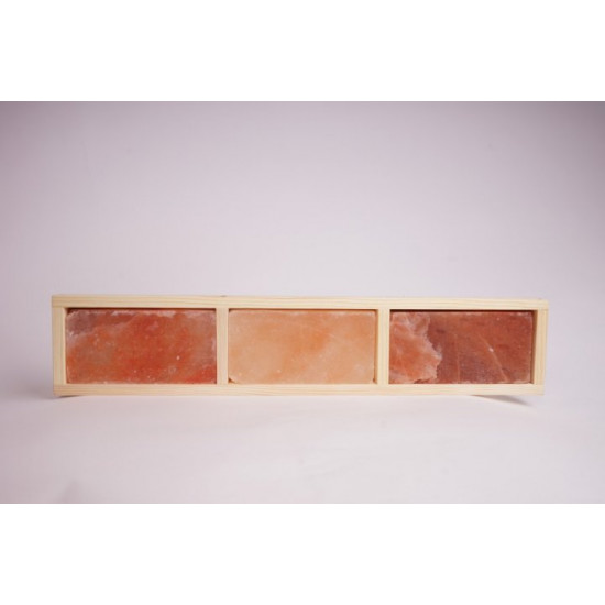 Himalayan salt wall decor Yaro closed wall module, 3 pcs