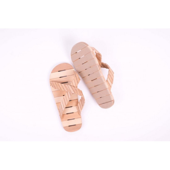 Wooden slippers for baths and saunas Yaro, size 36/37, alder-linden