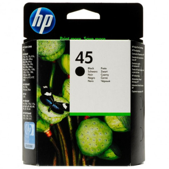  Картридж HP No.45 DJ9xx/11xx/1220/1280/P1000 black (51645AE)