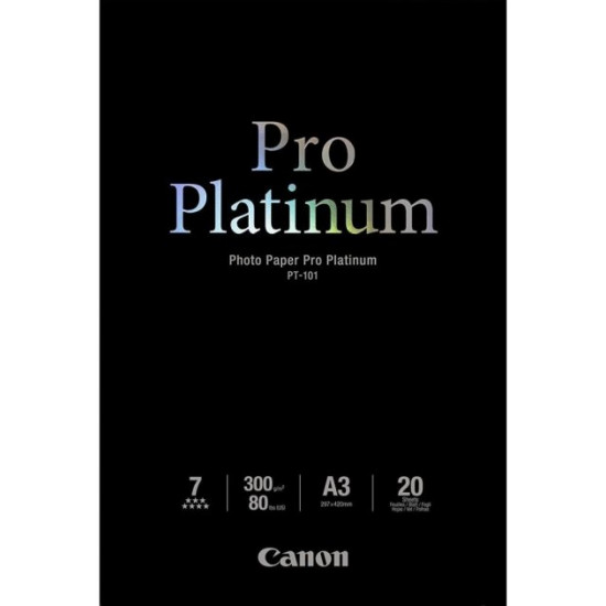 Canon A3+ Pro Platinum Photo Paper PT-101, 20L (2768B017)