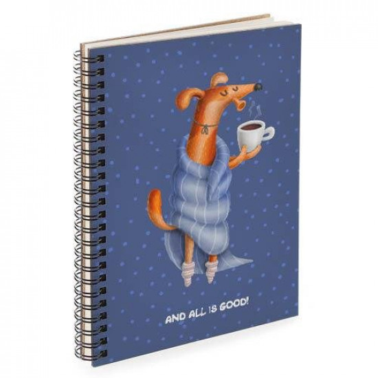 Notebook Sketchbook And all is good A5 (BDP_DOG015)