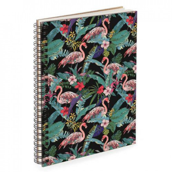 Sketchbook Flamingo and leaves A5 (BDP_TRO001)