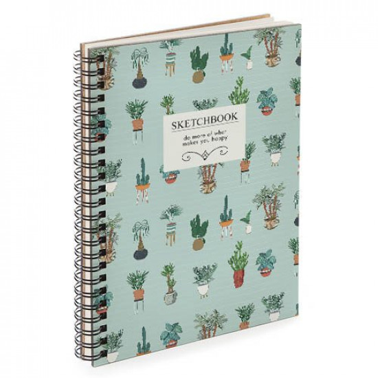 Notebook Sketchbook Flowerpots A5 (BDP_EX003)