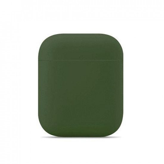 Чохол Silicone Case Slim для AirPods Khaki (12) зелений