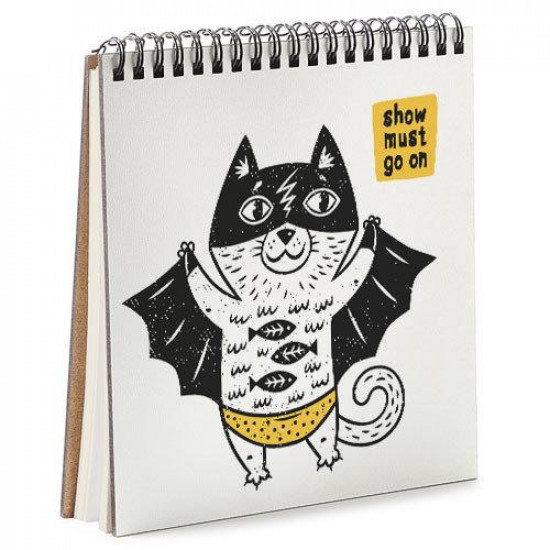  Блокнот Sketchbook Super hero квадратный 16,7х18 см (BDK_18L019)