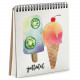 Notebook Sketchbook Ice cream square 16.7x18 cm (BDK_TRO011)