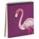 Sketchbook Pink Flamingo square 16.7x18 cm (BDK_TRO009)