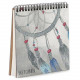 Sketchbook Dream catcher square notebook 16.7x18 cm (BDK_17A013)