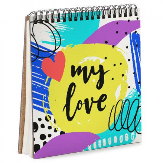 Sketchbook My love square notebook 16.7x18 cm (BDK_18L015)