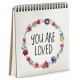 Sketchbook You are loved square notebook 16.7x18 cm (BDK_FFL008)