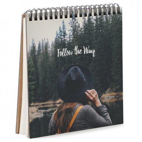 Блокнот Sketchbook Follow the way квадратний 16,7 х18 см (BDK_17A059)