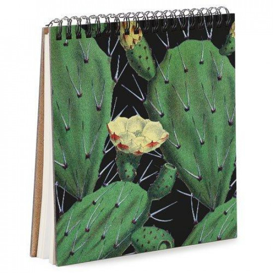 Sketchbook Green cacti square 16.7x18 cm (BDK_17A017)