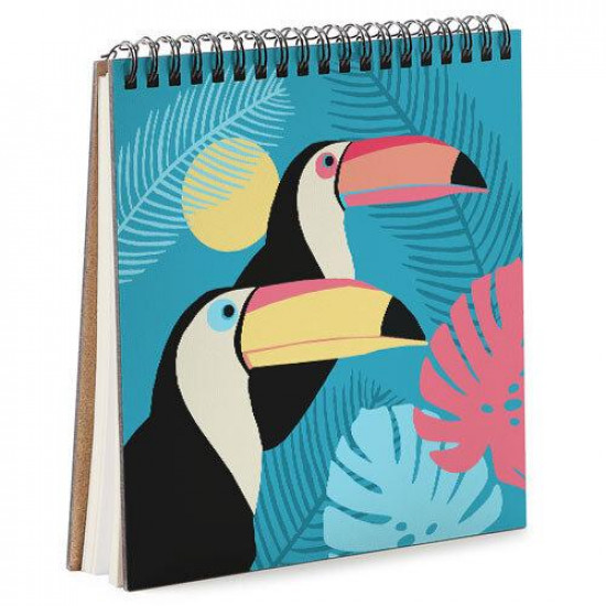 Sketchbook Toucans square 16.7x18 cm (BDK_EX006)