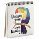 Sketchbook Discover your paradise square notebook 16.7x18 cm (BDK_TRO010)