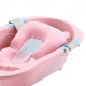 Mattress-mat for a child in a bath Bestbaby 330 Pink with fastenings (SKU_6713-23805)