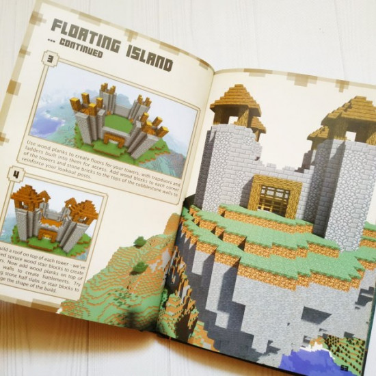 Book in English Minecraft. Construction Handbook Used