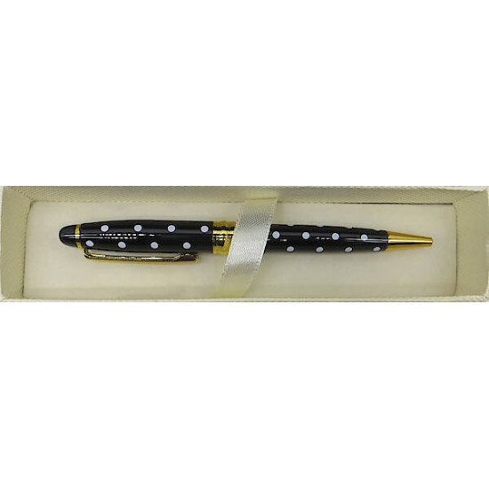 Ballpoint pen in box pea-black Sonata (B-02-2)