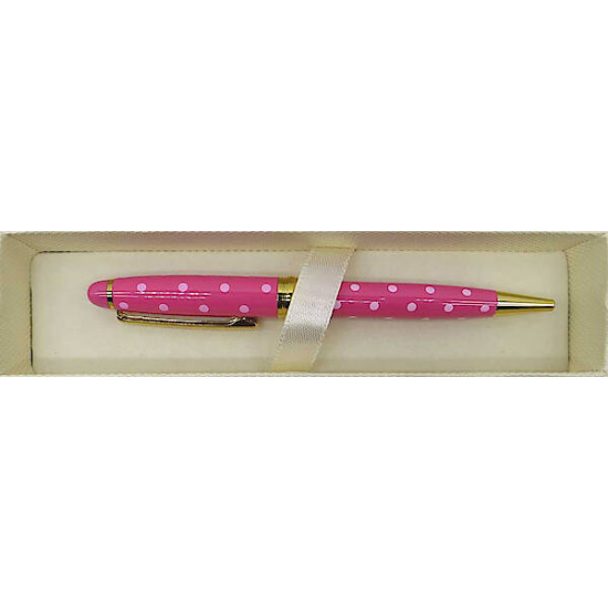 Gift ballpoint pen in a box pea-pink Sonata (B-02-7)