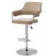 Bar stool Vetro mebel B-91 cappuccino velor chrome