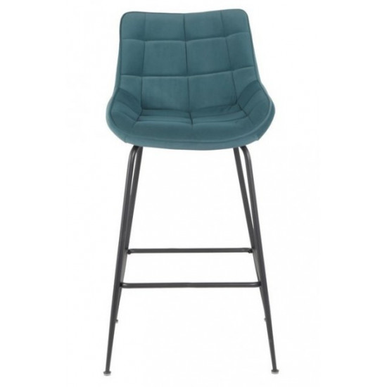 Bar stool Vetro Mebel B-140-1 azure corduroy