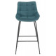 Bar stool Vetro Mebel B-140-1 azure corduroy