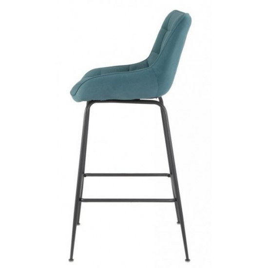 Bar stool Vetro Mebel B-140-1 azure corduroy